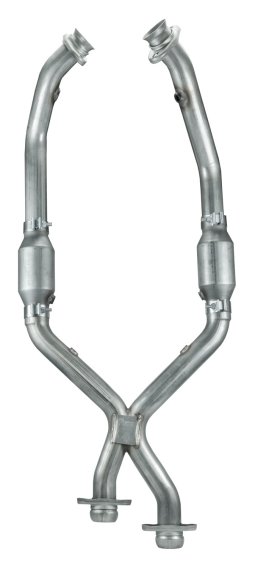 1998-2004 Mustang V6 2.5 Inch X-Pipe Exhaust Kit High Flow Ceramic Catalytic Converters 409 Stain...