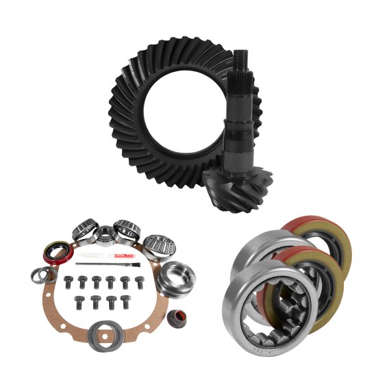 8.8 Inch Ford 3.55 Rear Ring & Pinion Install Kit 2.25 Inch OD Axle Bearings & Seals 8.8 Ford 3.5...