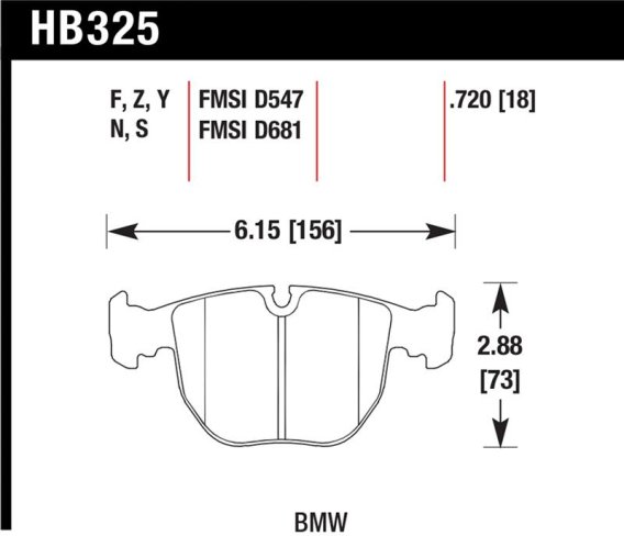 HAWK HPS Brake Pad Sets