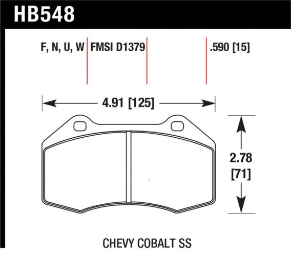 HAWK HPS Brake Pad Sets