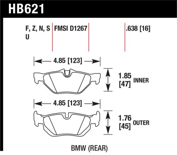 HAWK HPS 5.0 Brake Pad Sets