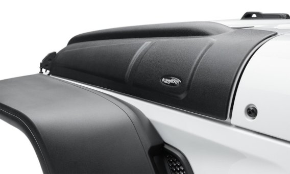Bushwacker 14129 Black Trail Armor Hood Stone Guard for 07-18 Jeep Wrangler JK, Unlimited