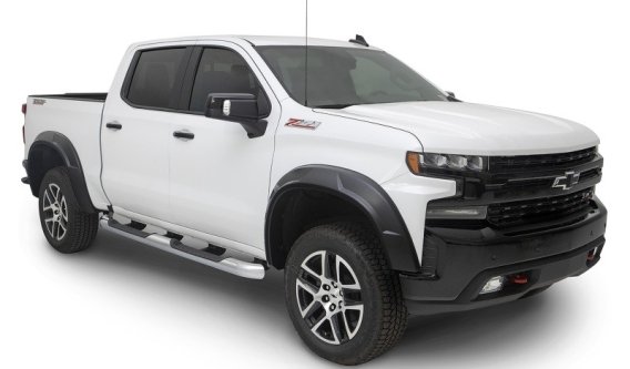 Bushwacker 40984-02 DRT Style Fender Flares; Front and Rear for 2019-2021 Chevrolet Silverado 150...