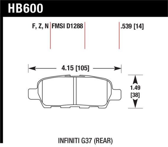 HAWK HPS Brake Pad Sets