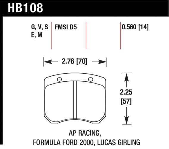 HAWK HPS 5.0 Brake Pad Sets
