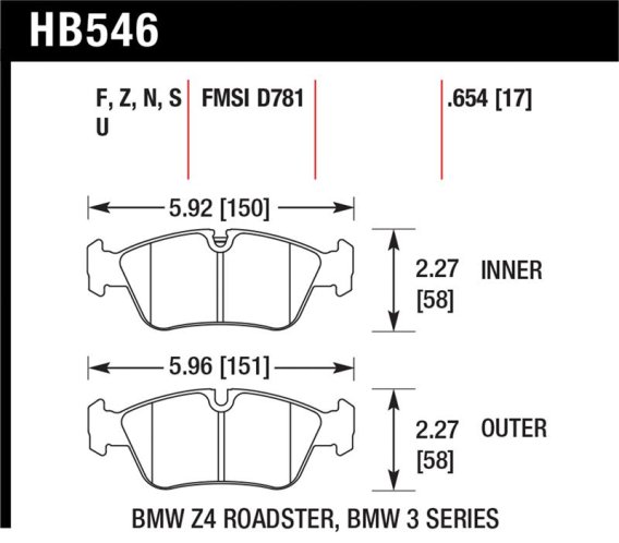 HAWK HT-10 Brake Pad Sets