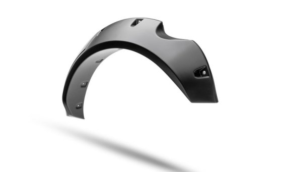 Bushwacker 20960-02 Black Pocket/Rivet Style Textured Finish 4-Piece Fender Flare Set for 2021-20...
