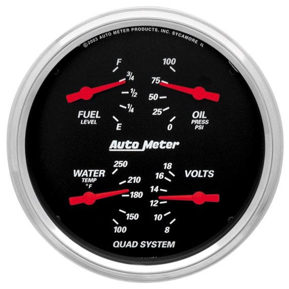 AM Designer Black Gauges
