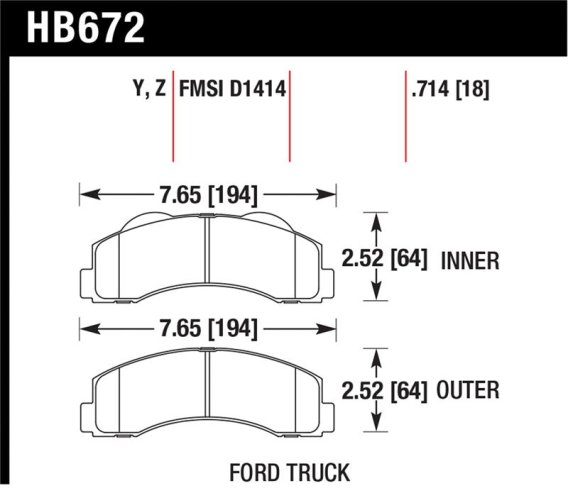 HAWK LTS Brake Pads