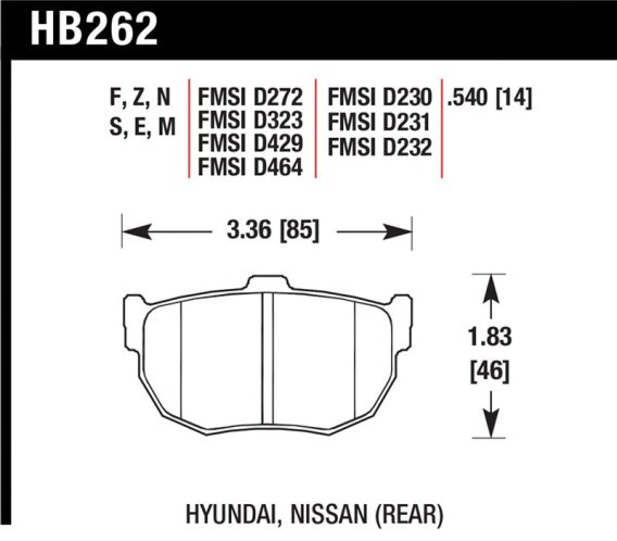 HAWK HT-10 Brake Pad Sets