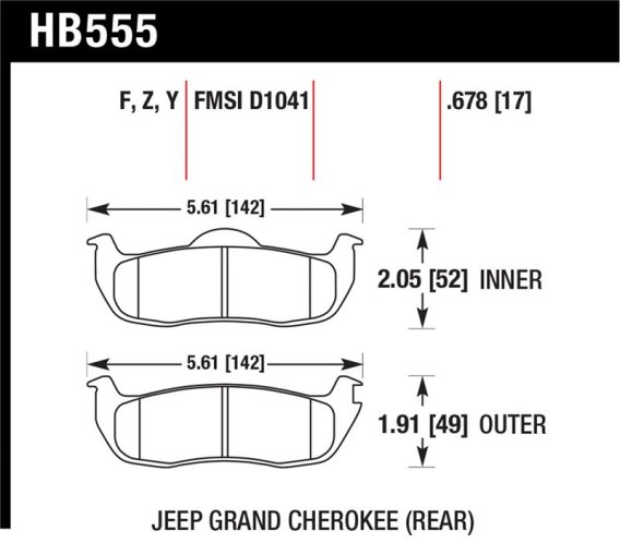 HAWK HPS Brake Pad Sets