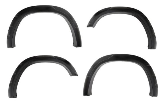 Bushwacker 40984-02 DRT Style Fender Flares; Front and Rear for 2019-2021 Chevrolet Silverado 150...