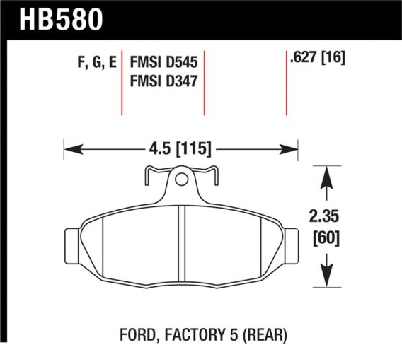 HAWK Blue 9012 Brake Pad Sets