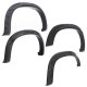 Bushwacker 40984-02 DRT Style Fender Flares; Front and Rear for 2019-2021 Chevrolet Silverado 150...
