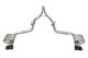 2.75 Inch Valved Cat-Back Dual Rear Exit with Twin 3.5 Inch Black PVD Pro Series Tips 15-24 Dodge...