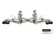 3.0 Inch Cat-Back 4 Valve Dual Rear Exit NPP Exhaust System with 4.5 Inch Black PVD Pro-Series Ti...