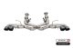 3.0 Inch Track Series Cat-Back Muffler Delete Exhaust System with 4.5 Inch Black PVD Pro-Series T...