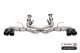 3.0 Inch Track Series Cat-Back Muffler Delete Exhaust System with 4.5 Inch Carbon Fiber and Black...