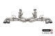 3.0 Inch Muffler Delete Cat-Back Exhaust System with NPP Sound control and 4.5 Inch Polished Pro-...