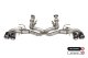3.0 Inch Muffler Delete Cat-Back Exhaust System with NPP Sound control with 4.5 Inch Carbon Fiber...