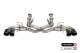 3.0 Inch Muffler Delete Cat-Back Exhaust System with NPP Sound control with 4.5 Inch Carbon Fiber...