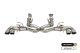 3.0 Inch Muffler Delete 4 Valve Cat-Back Exhaust System with NPP Sound control and 4.5 Inch Polis...