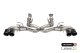 3.0 Inch Muffler Delete 4 Valve Cat-Back Exhaust System with NPP Sound control with 4.5 Inch Carb...