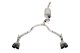 3.0 Inch to 2.75 Inch Dual Rear Exit Cat-Back Exhaust System with Twin 4.0 Inch Black Tips 21-25 ...