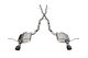 2.5 Inch Dual Rear Exit Cat-Back Exhaust System with Single 4.5 Inch Black PVD Pro-Series Tips 11...