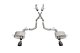 2.75 Inch Dual Rear Exit Cat-Back Exhaust System with Single 4.5 Inch Black PVD Pro Series Tips S...