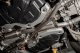 2.75 Inch Dual Rear Exit Cat-Back Exhaust System with Single 4.5 Inch Black PVD Pro Series Tips S...