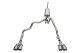 3.0 Inch-2.5 Inch Cat-Back Dual Rear Exit Exhaust System with Twin 4.0 Inch Polished Pro-Series T...