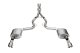 3.0 Inch Dual Rear Exit Cat-Back Exhaust System with 4.5 Inch Polished Pro Series Slash Tips Xtre...