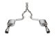 3.0 Inch Dual Rear Exit Cat-Back Exhaust System with 4.5 Inch Polished Straight Cut Tips Xtreme S...