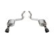 3.0 Inch Dual Rear Exit Axle-Back Exhaust System with 4.5 Inch Black PVD Pro Series Slash Tips Sp...