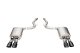 3.0 Inch Dual Rear Exit Axle-Back with Twin 4.0 Inch Black PVD Pro-Series Tips 24-25 Ford Mustang...