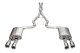 3.0 Inch Dual Rear Exit Cat-Back with Twin 4.5 Inch Polished Straight Pro-Series Tips 24-25 Ford ...
