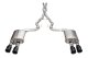 3.0 Inch Dual Rear Exit Cat-Back with Twin 4.5 Inch Black PVD Straight Pro-Series Tips 24-25 Ford...