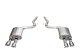 3.0 Inch Dual Rear Exit Axle-Back with Twin 4.5 Inch Polished Slash Pro-Series Tips 24-25 Ford Mu...