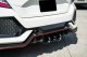 3.0 Inch Front Pipe-Back Tri Straight Black Tips 2017-2021 Honda Civic Type-R FK8 Corsa Performan...