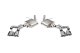 3 Inch Axle-Back Exhaust with Dual Mode Active Exhaust; Dual Rear Exit with Twin 4.5 Inch Pro Ser...