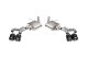 3 Inch Axle-Back Exhaust with Dual Mode Active Exhaust; Dual Rear Exit with Twin 4.5 Inch Carbon ...