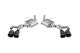 3 Inch Axle-Back Exhaust with Dual Mode Active Exhaust; Dual Rear Exit with Twin 4.5 Inch CarbonB...