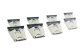 Jeep JK Door Hinge Overlays 8 Pieces 4 Door 07-18 Wrangler JK Polished Silver Kentrol