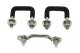 Jeep CJ Windshield Tie Down Kit 55-86 CJ Polished Silver Kentrol