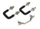 Jeep CJ Windshield Tie Down Kit 55-86 CJ Polished Silver Kentrol