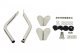 Jeep CJ Mirror Kit Pair 55-86 CJ Polished Silver Kentrol