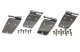 Jeep CJ/YJ Door Hinge Set 4 Pieces 76-93 CJ and Wrangler YJ Polished Silver Kentrol