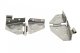 Jeep CJ/YJ Windshield Hinge No Mirror Holes Pair 76-95 CJ and Wrangler YJ Polished Silver Kentro...