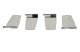 Jeep CJ/YJ Hardtop Door Hinge Set Without Mirror Holes 4 Pieces 76-93 CJ and Wrangler YJ Polished...